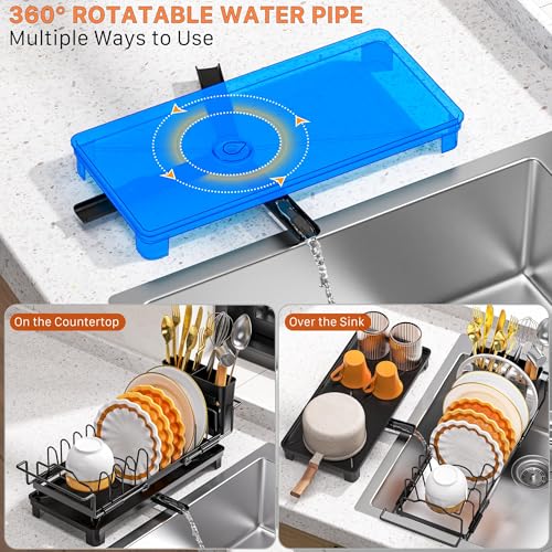 Small Dish Drying Rack - Expandable Dish Drying Rack with Drying - Image 4