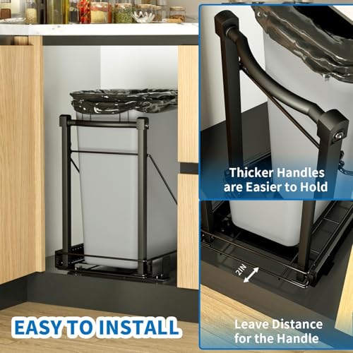 Pull Out Trash Can w/ Soft-Close for Cabinets, Under | All Products - Image 5