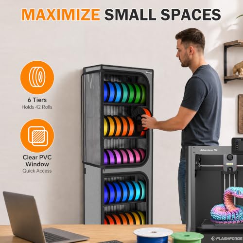 Orionix 6-Tier Heavy-Duty 3D Printer Filament Storage - Image 5