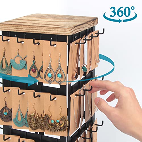 Jewelry Display for Vendors Rotating Earring Tower Holder - Image 5