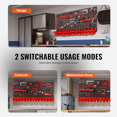 VEVOR Wall Mounted Storage Rack System, 30-Bin Parts | All Products - Image 7
