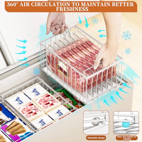 Large Freezer Organizer Bins for 5 to 9 Cu.Ft,Quick - Image 7