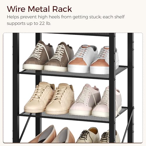 MAHANCRIS 10 Tier Narrow Shoe Rack Organizer, Tall Slim - Image 6