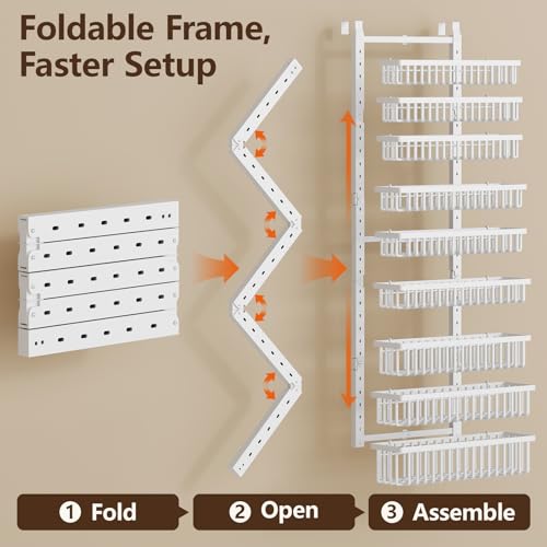 POKIPO 9 Tier Over The Door Pantry Organizer, 2 in 1 | All Products - Image 7
