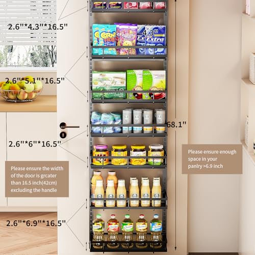 PureBox Over the Door Organizer, Hanging Rack with Multi-Depth - Image 5