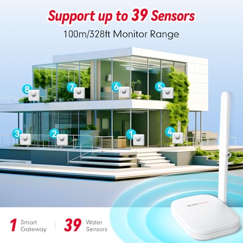 WiFi Water Leak Detector, Hub & Water Leak Sensor 3 Pack - Image 4