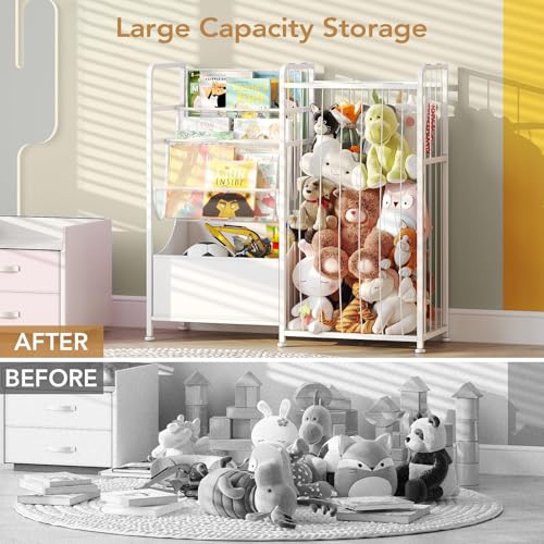 BBLIKE Kids Bookshelf and Toy Storage with Toy Bins - Image 5
