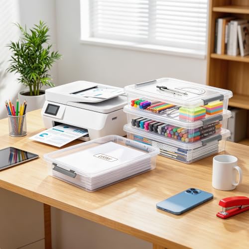 Citylife 5.3Qt 4Packs Clear Craft Organizers and Storage - Image 6