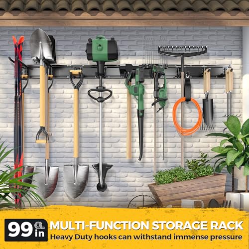 LBT 99" Garage Tool Organizer Wall Mount - 1000lbs Garden - Image 5