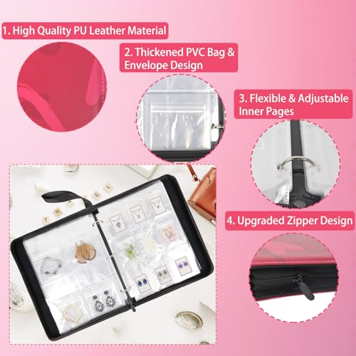 ChezMax Large Jewelry Organizer Storage Book, Jewelry - Image 6
