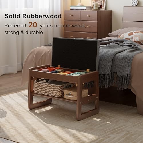 AQIMUELE Shoe Rack Bench,2 Tiers Shoe Bench with Sto | Home Organizati - Image 6