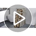 BGYMF 3-Tier Narrow Slim Bathroom Storage Cabinet,Movable,White - Image 8