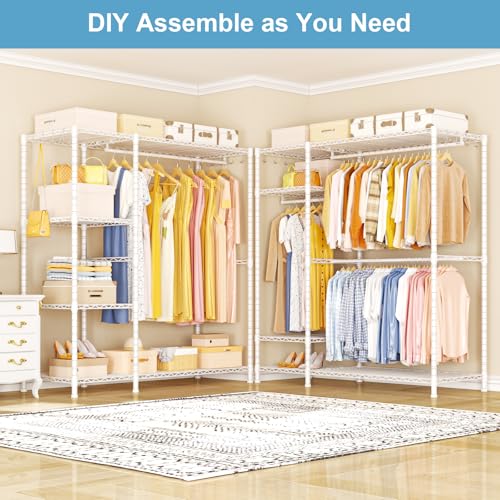 F7 Clothes Rack Heavy Duty, Clothing Racks for Hanging Clothes - Image 5