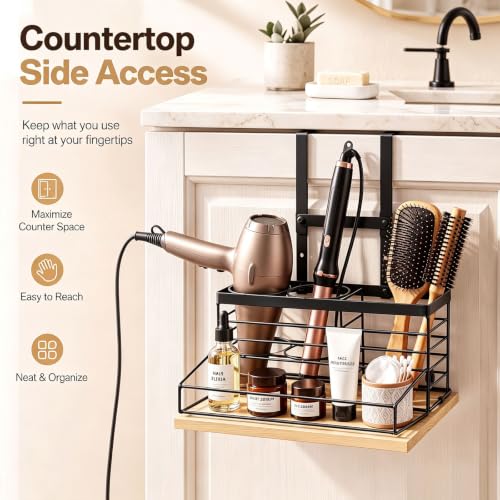 Metal Hair Tool Organizer Hair Dryer Holder for Bathroom - Image 7