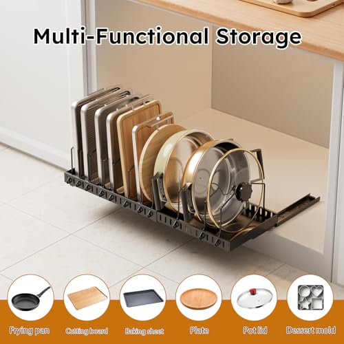 Pull-out Pots and Pans Organizer Under Cabinet - 1 Pack - Image 6