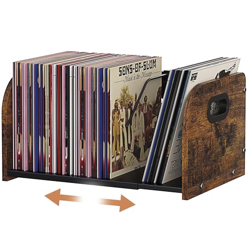 RUILALIFE Vinyl Record Storage Holder, Expandable Record - Image 2