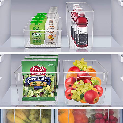 Sorbus Plastic Storage Bins Stackable Clear Pantry Organizer Box - Image 6