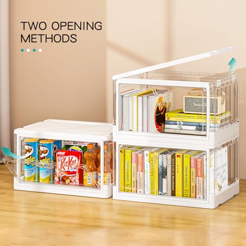 SNSLXH Clear Storage Bins with Lids, Stackable Storage Bins - Image 3