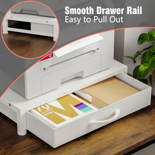 2-Tier Desktop Printer Stand with 2 Fabric Drawers | Home Organization - Image 6