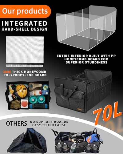Sturdy Car Trunk Organizer - Firm Inner Panels, Foldable Storage - Image 6
