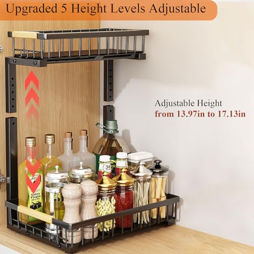 Pull Out Under Sink Organizer and Storage，2-Tier Height - Image 4