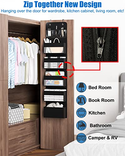Over Door Organizer, 6 Shelf Camper Storage for RV Bathroom - Image 6