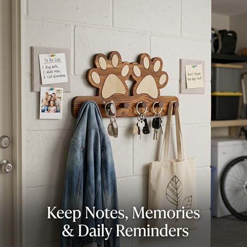 Farmhouse Dog Leash Holder for wall, Dog Accessory | Home Organization - Image 4