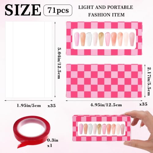 35 Pcs Press On Nail Storage Empty Nail Organizer Box - Image 3