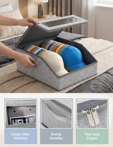 2 Pack Hat Organizer for Baseball Caps, Stackable Hat - Image 5