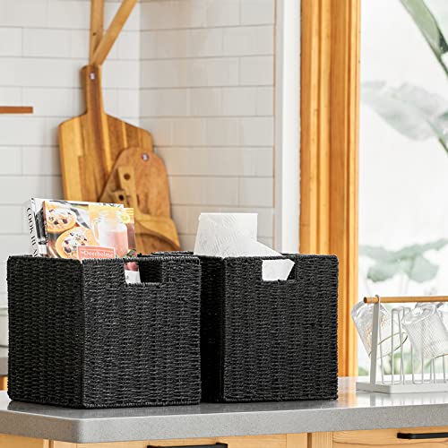 Vagusicc Storage Basket, Set of 2 Hand-Woven Storage Baskets - Image 4