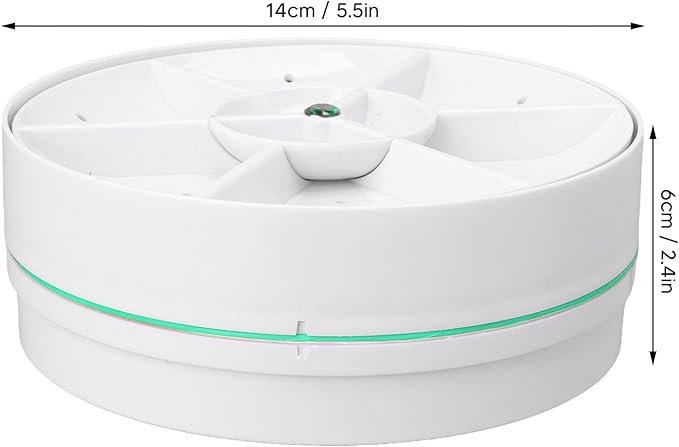 USB Dishwasher, Ultrasonic Dish Washing Machine for Fruit Vegetable, Household Small Dishwasher for Trip, Apartment, Home, Dorm, Kitchen Supply (Green)