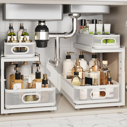 2 Pack Under Sink Organizer With Next-Gen Ball-Beari | Under Sink Stor - Image 2