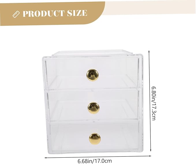 Garneck Stackable Drawer Storage Box Desktop Organizer Makeup and Jewelry Storage Office Supplies Sundry Box Sturdy and Easy Maintenance