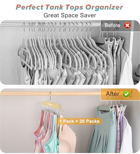 Gomyrod Tank Top Hanger, 2 Pack w/40 Hooks Bra Hange | All Products - Image 5