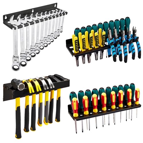 4Pcs Wall Mount Tool Organizer Set,Include Screwdriver Organizer - Image 2