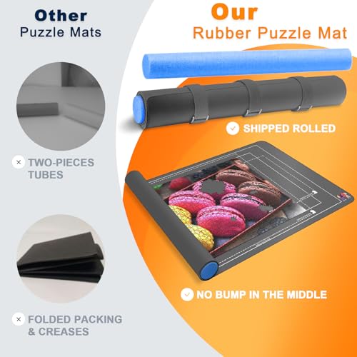Napzy Jigsaw Puzzle Mat Roll Up Set 1500 Rubber Base Board - Image 5