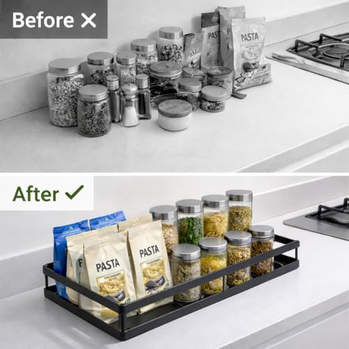Pull Out Cabinet Organizer, 1-Tier Metal Slide Out Basket - Image 4