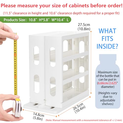 Dutiplus 3-Tier Medicine Organizer for Cabinet - Image 3