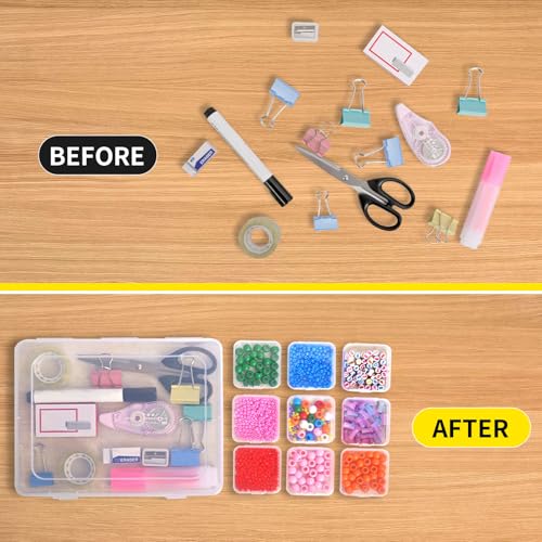 Bead Organizer Box, 30pcs Small Clear Plastic Storage Containers - Image 4