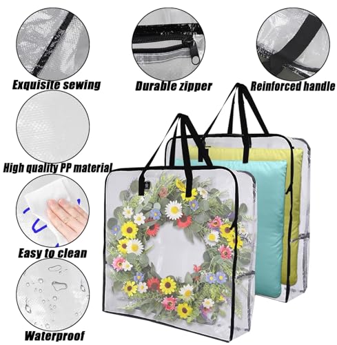 5 Pack Wreath Storage Bag, Summer - Image 4