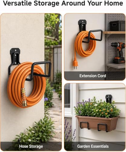 Hose Hanger Wall Mount, Garden Hose Holder Heavy Duty - Image 7