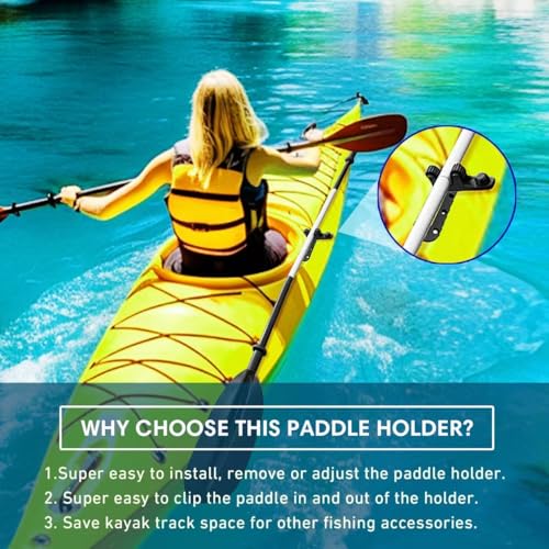 Kayak Paddle Holder, Multifunctional Track Mount Accessory - Image 4