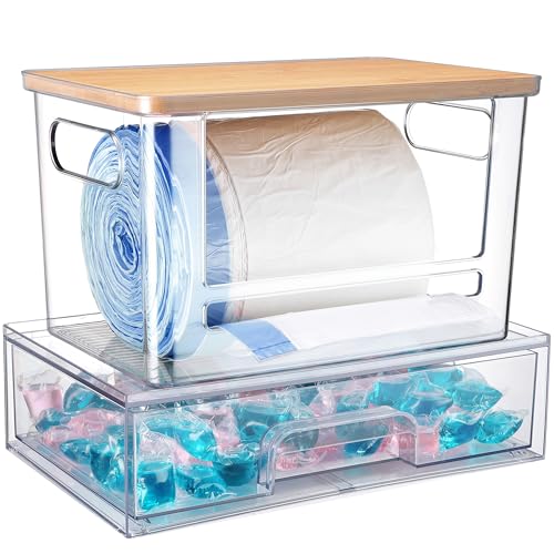 2Pcs Trash Bag Holder Under Sink Stackable Storage, Extra - Image 2