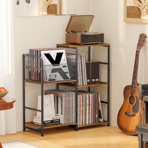 ThreeHio Record Player Stand, Turntable Stand with Vinyl - Image 5
