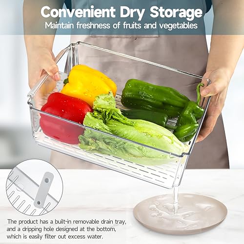 14 Pack Fridge Organizers and Storage - Refrigerator Organizer - Image 5