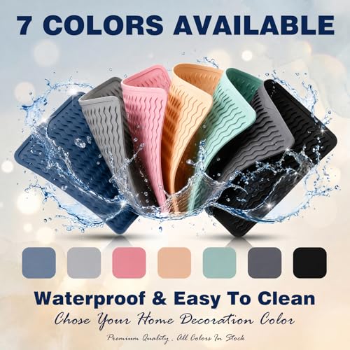 2 Pack Caketime Silicone Dish Drying Mat for Kitchen - Image 4