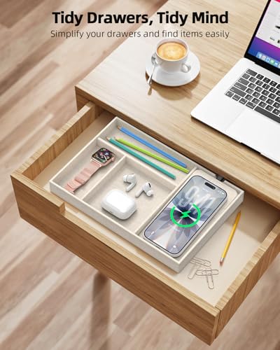 Valet Tray with Wireless Charger, Nightstand Organiz | All Products - Image 6