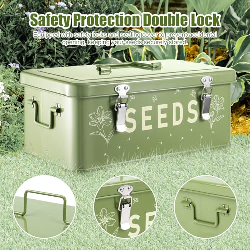 Seed box, Seed storage box, Garden seed organizer - Image 6