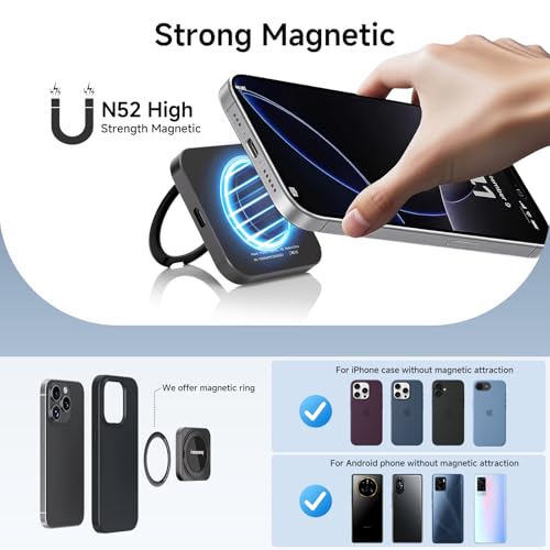 fanxiang 2TB Magnetic Portable SSD with 360° Rotating Stand, Up - Image 5
