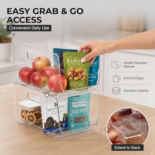 ClearSpace Stackable Storage Bins, Front Pantry Organizer - Image 7